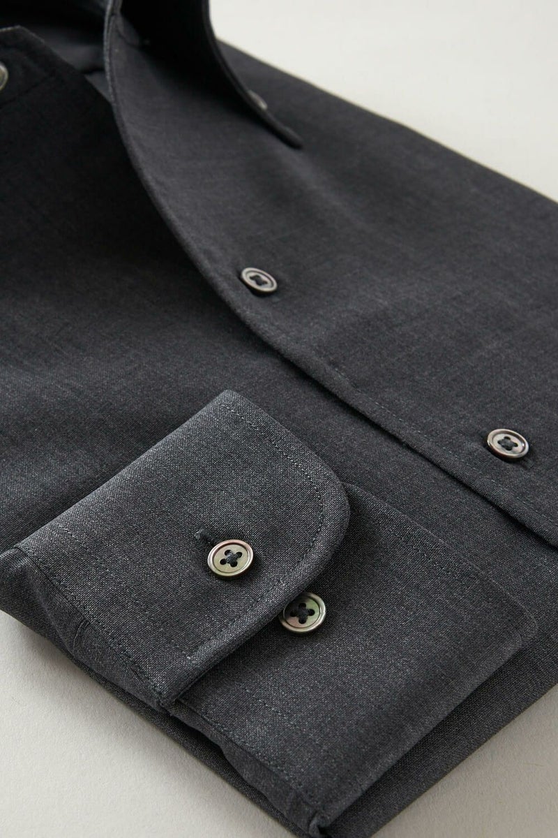 ワイシャツ 8054W-R01B-GRAY-カフス