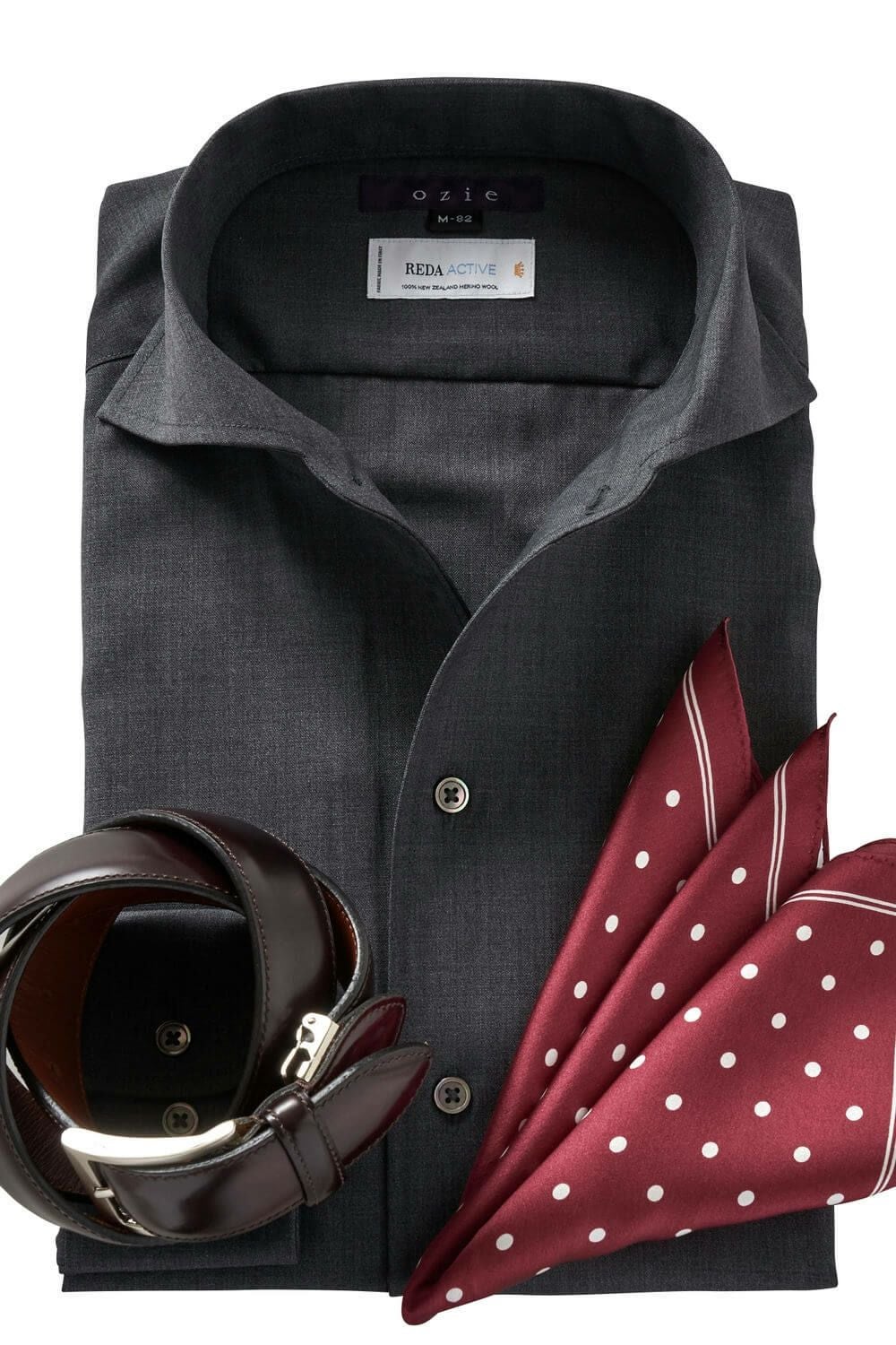 メンズワイシャツ・カッターシャツ 8055W-R01B-GRAY