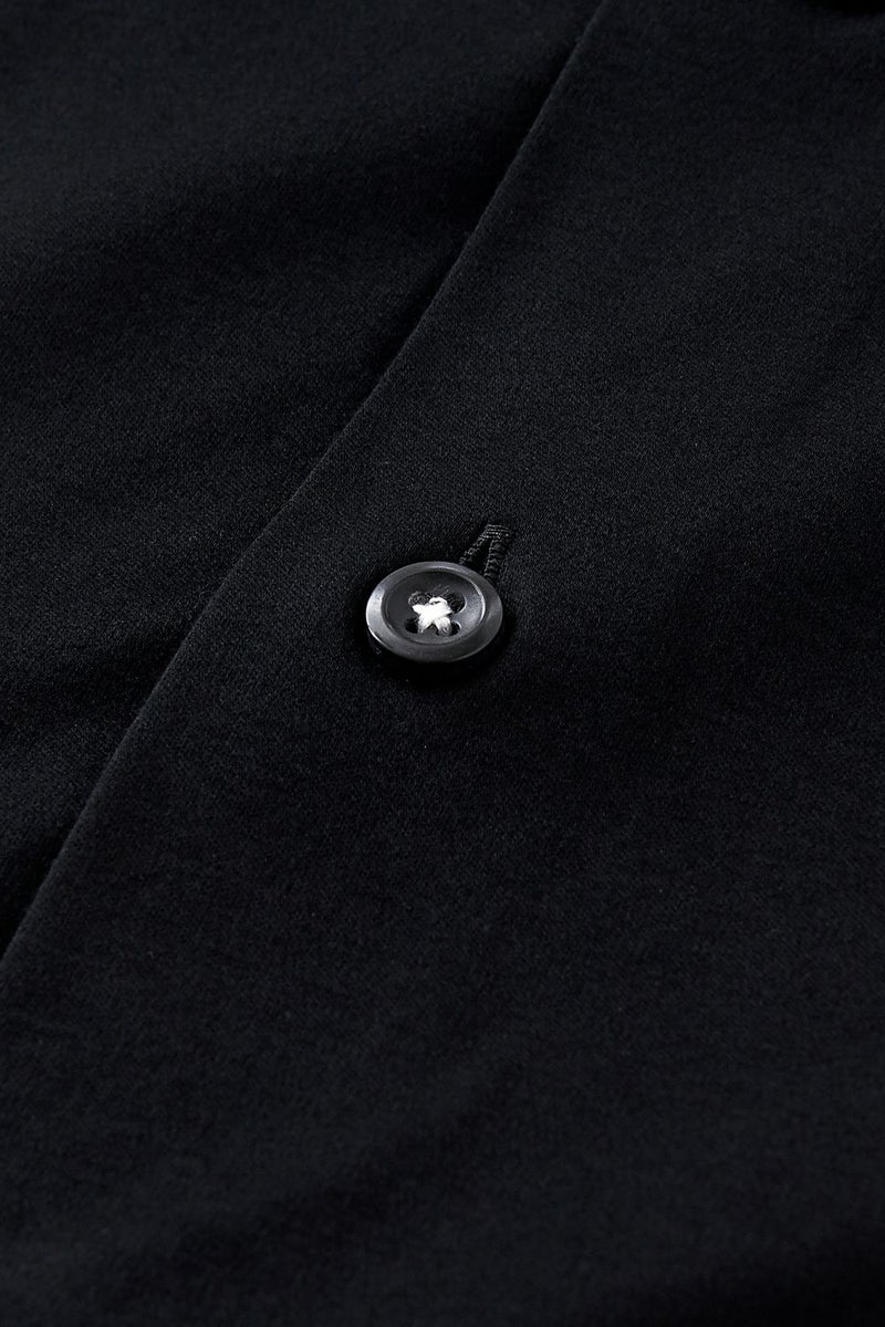 ワイシャツ ニットシャツ 8055-R02C-BLACK 生地