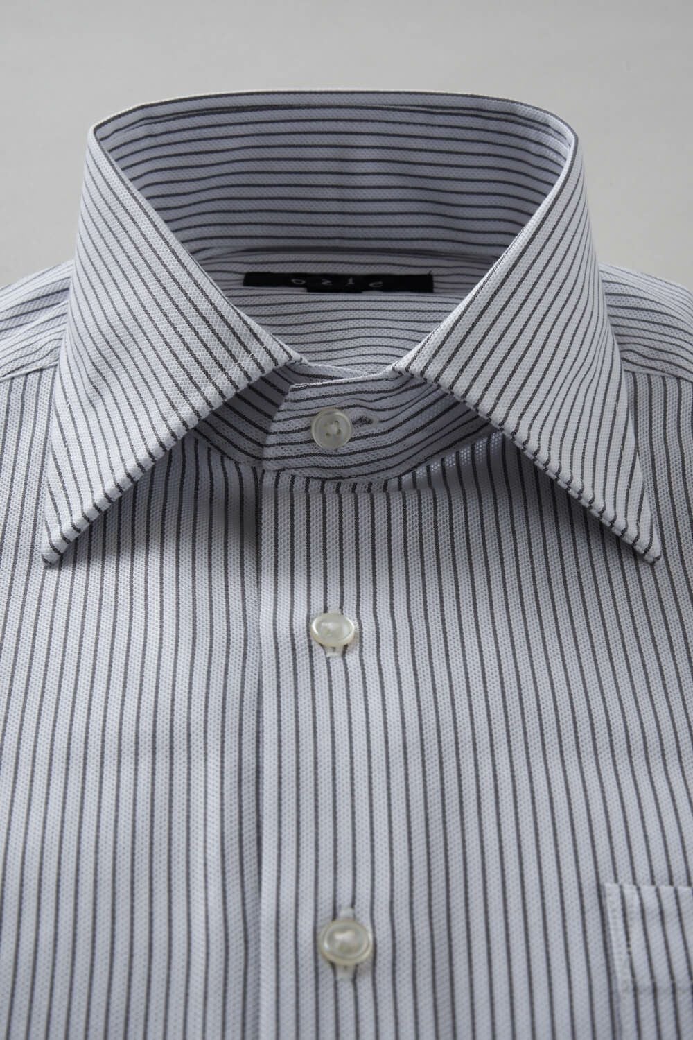 ワイシャツ 8004-R03A-GRAY-衿1