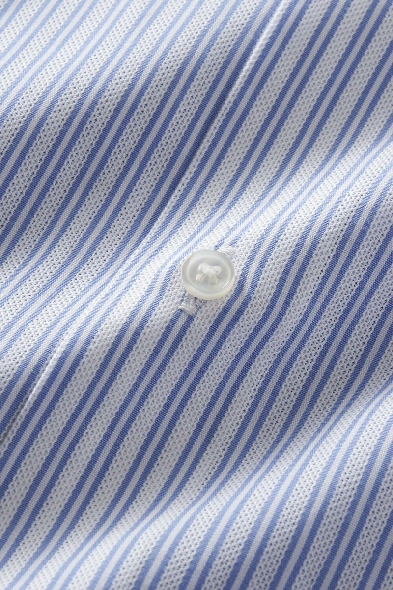 ワイシャツ 8006-R03A-SAX-生地