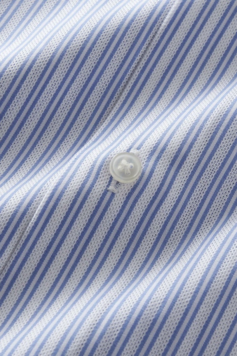 ワイシャツ 8070-R03B-SAX-生地