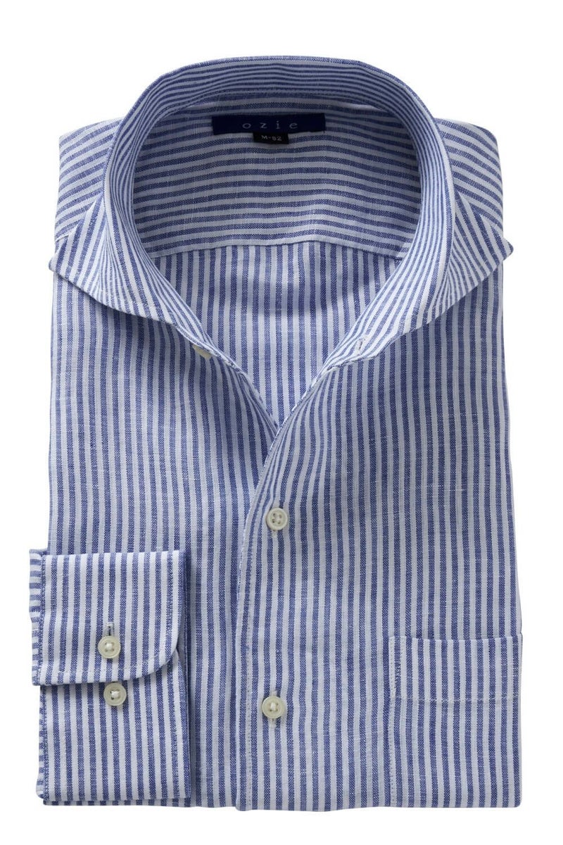 ワイシャツ 8045A-R03D-NAVY