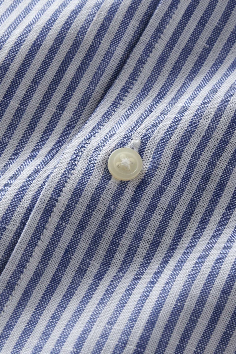 ワイシャツ 8045A-R03D-NAVY-生地