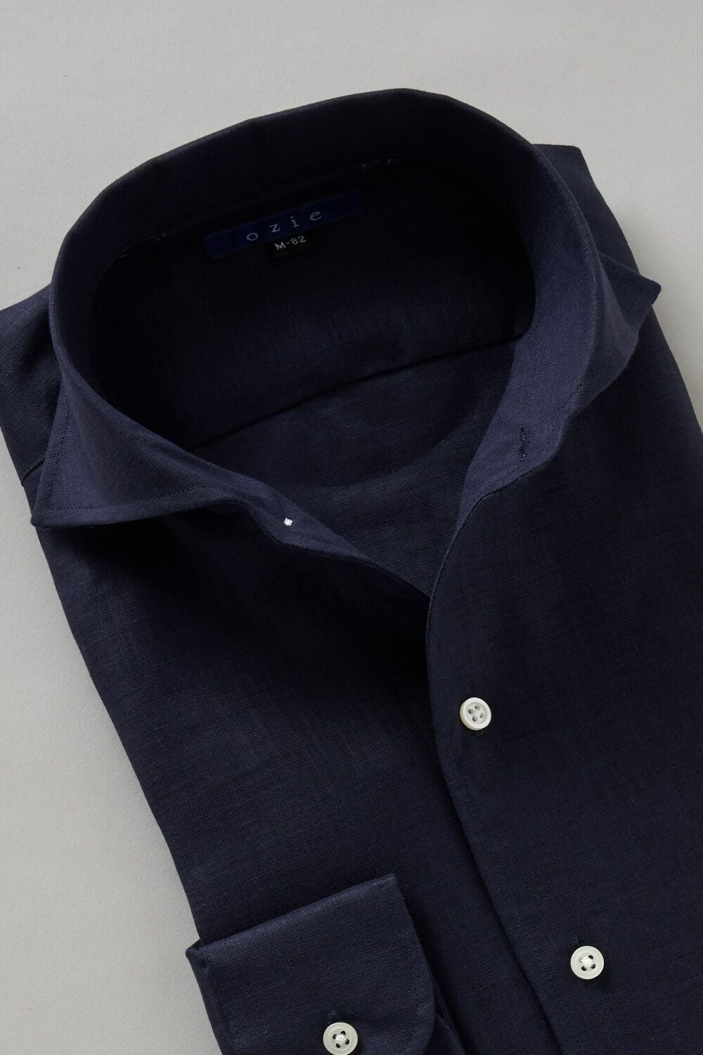 ワイシャツ 8045A-R03F-NAVY-衿1