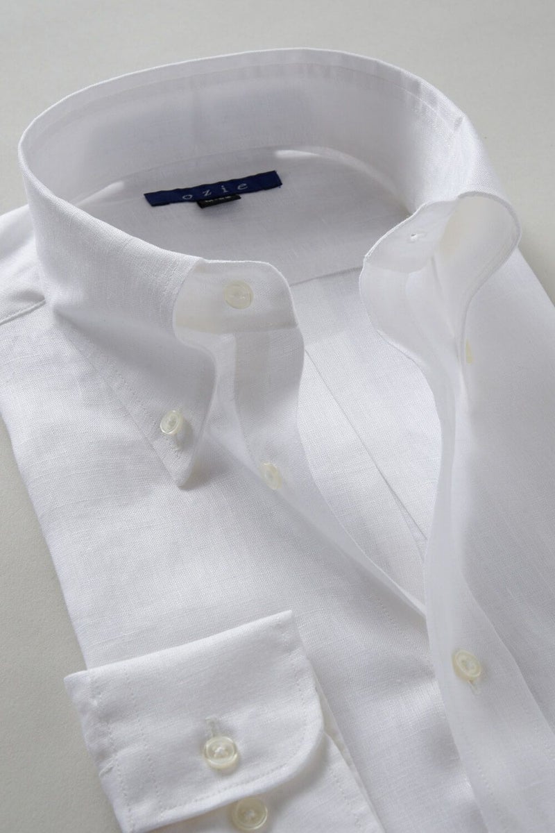 ワイシャツ 8009A-R03A-WHITE-衿2