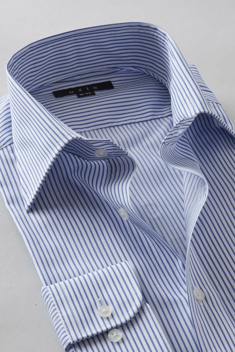 ワイシャツ 8023-R02C-BLUE-衿2