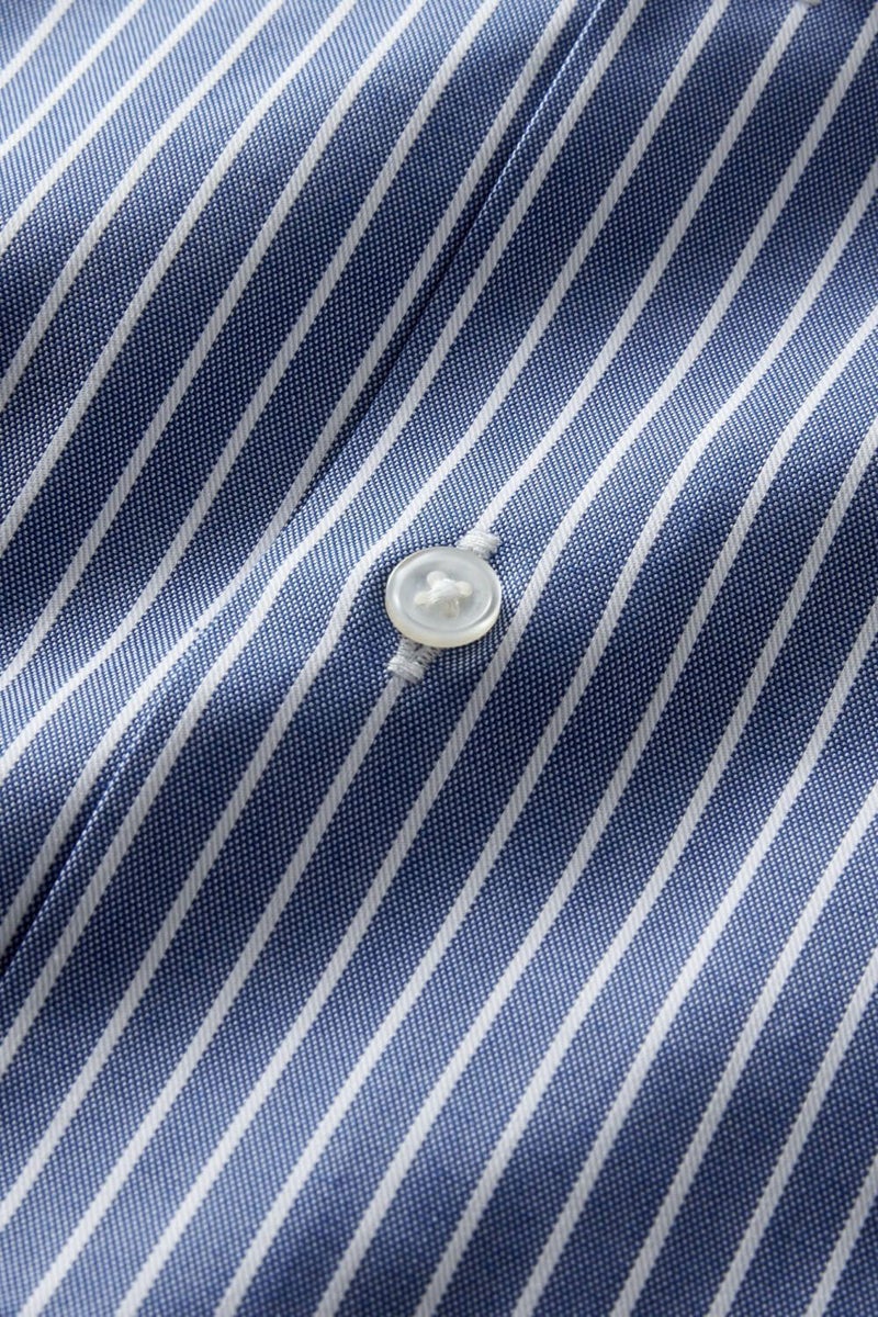 ワイシャツ 8070-R02B-NAVY-生地