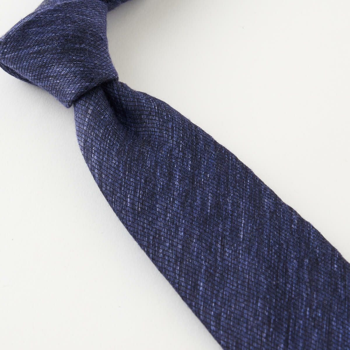ネクタイ NL-083-NAVYBLUE-結び