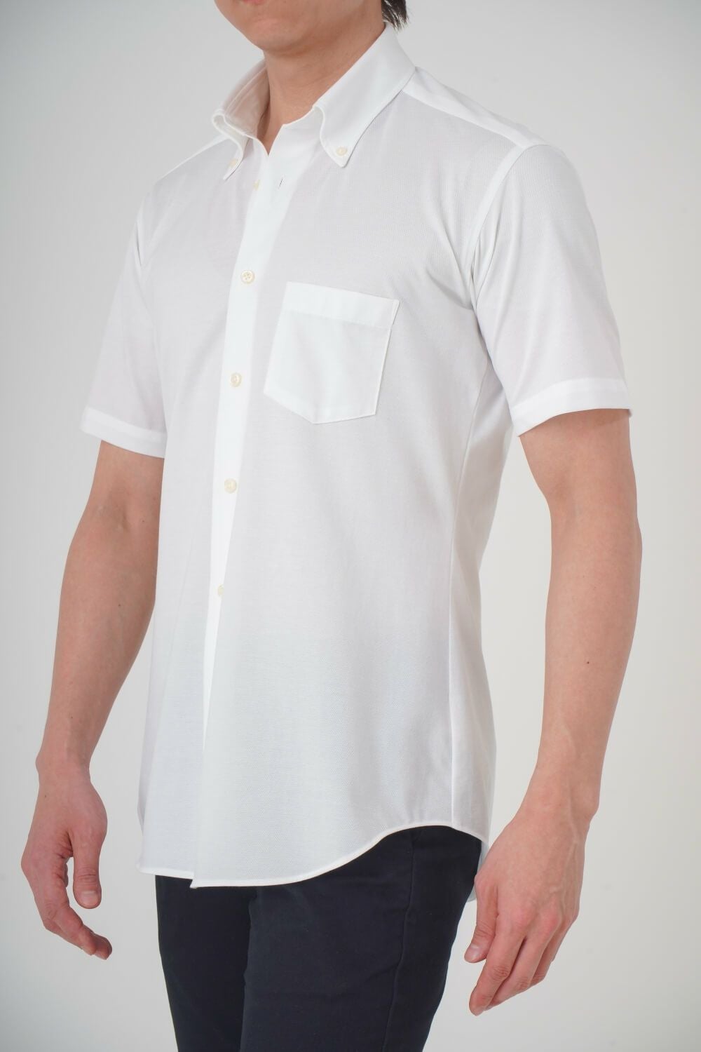 メンズワイシャツ・カッターシャツ 8013SS-R04A-WHITE