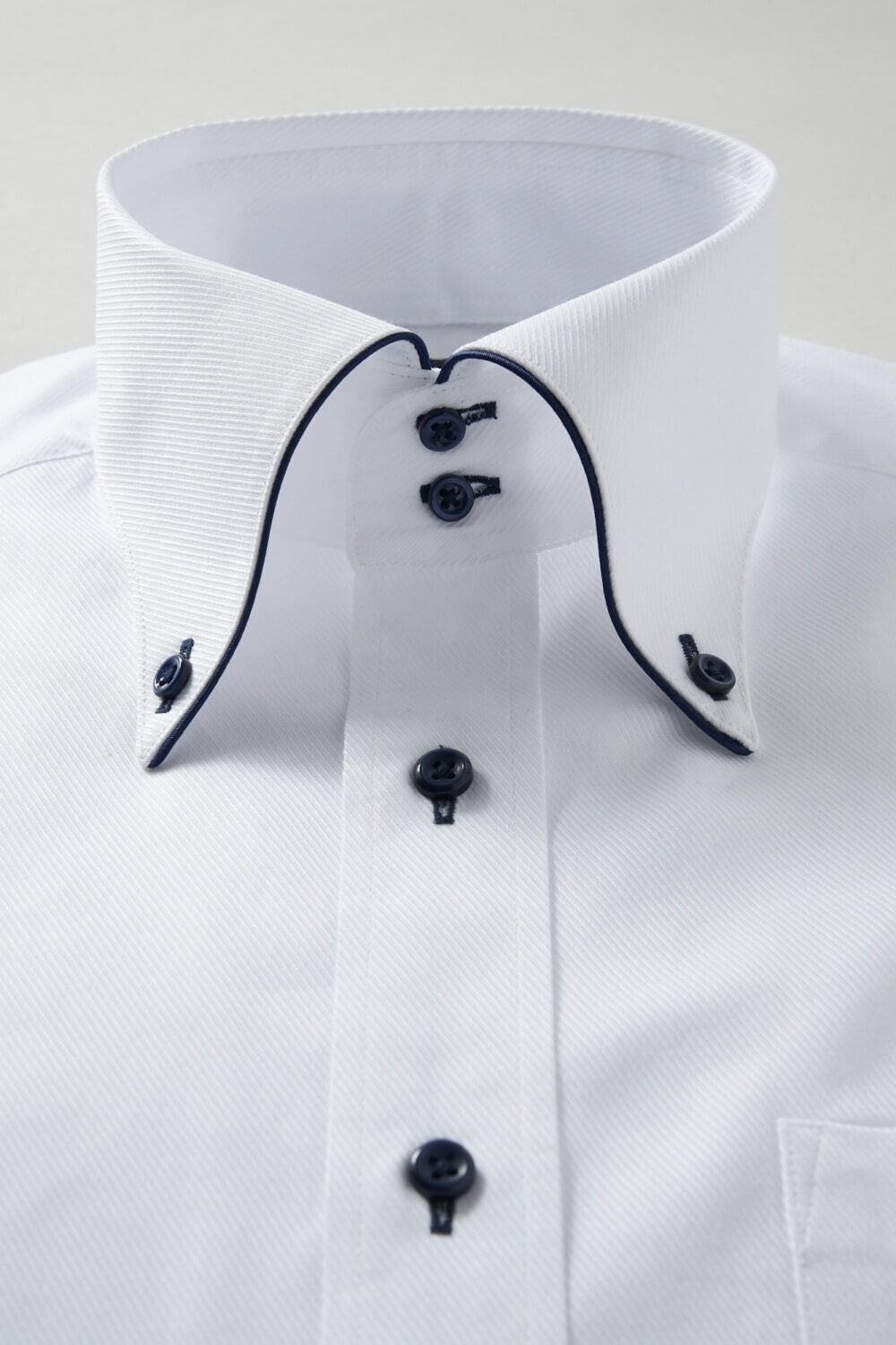 ワイシャツ 8065EP-R05B-NAVY-衿1