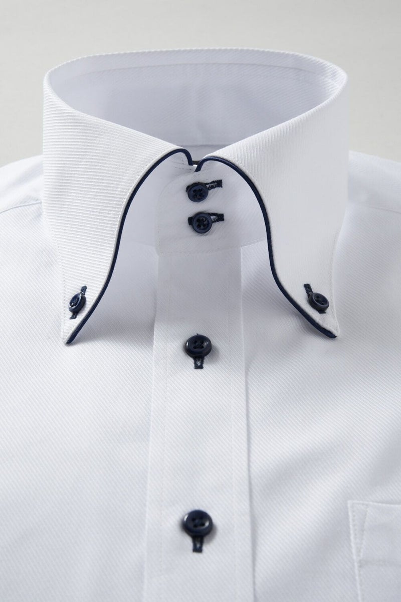 ワイシャツ 8065EP-R05B-NAVY-衿1