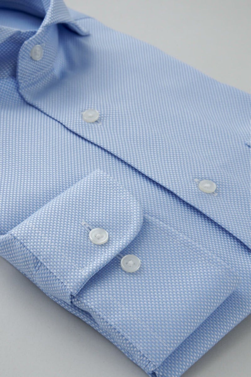 ワイシャツ 8070-R11A-BLUE-カフス