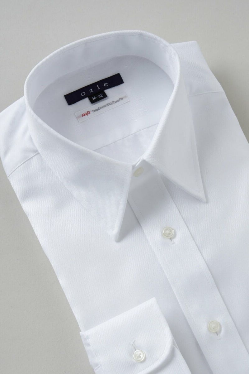 ワイシャツ 8078P-R12A-WHITE-衿3