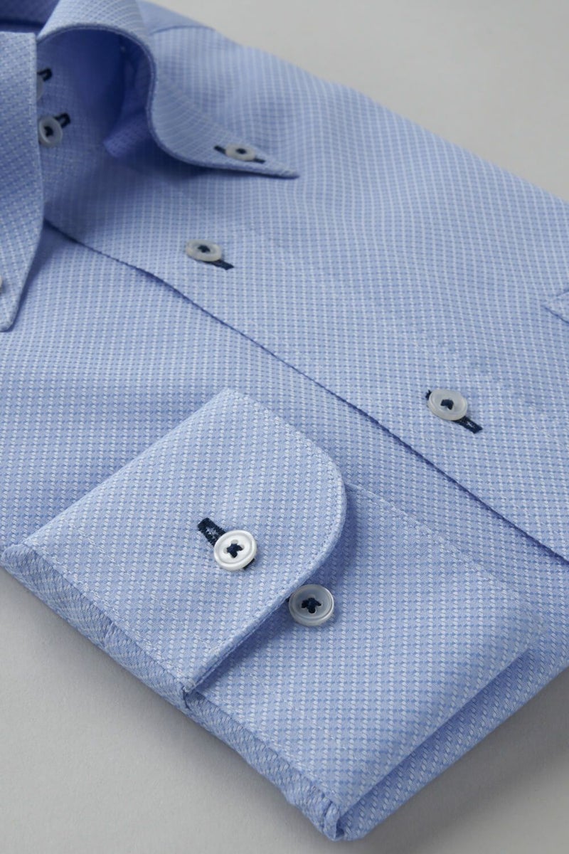 ワイシャツ 8065T-B01B-SAX-カフス