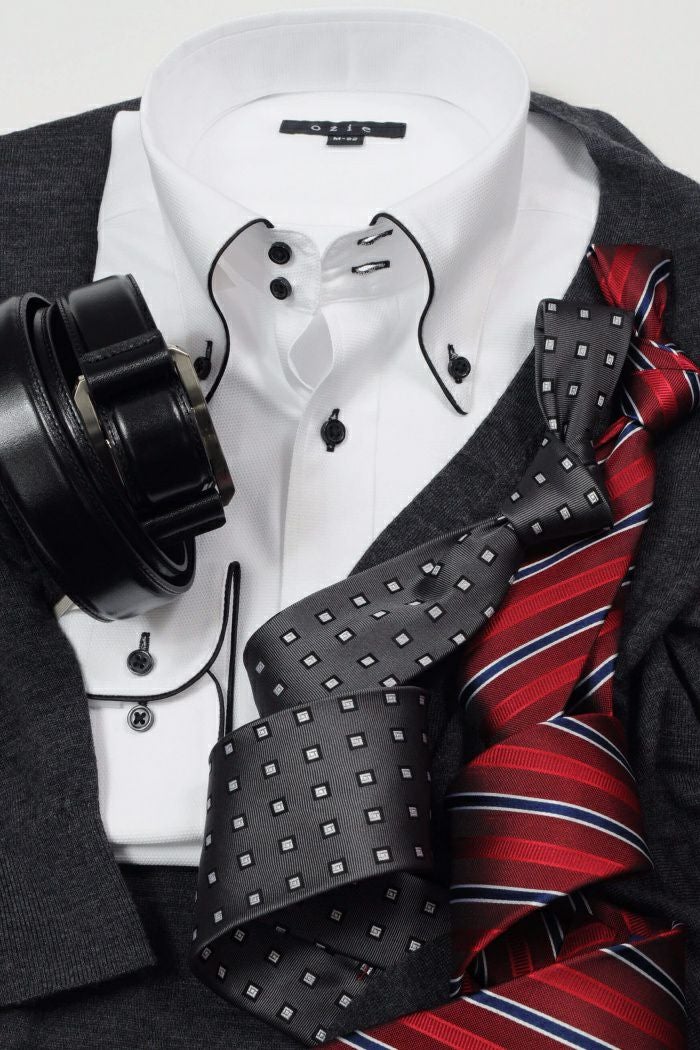 ワイシャツ 8065EP-B01A-BLACK-コーディネートイメージ1