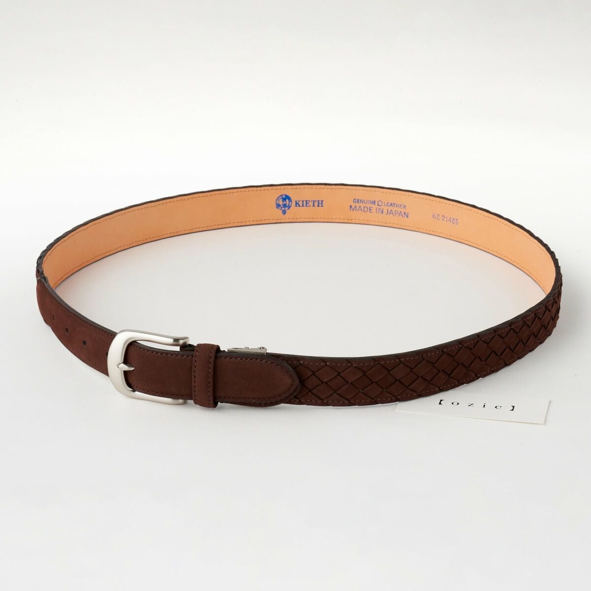 Scarosso / スカロッソ スエード メッシュベルト　イタリア製 茶 スエード×コットン メッシュベルト｜Saddler's（サドラーズ）｜TOKYOlife