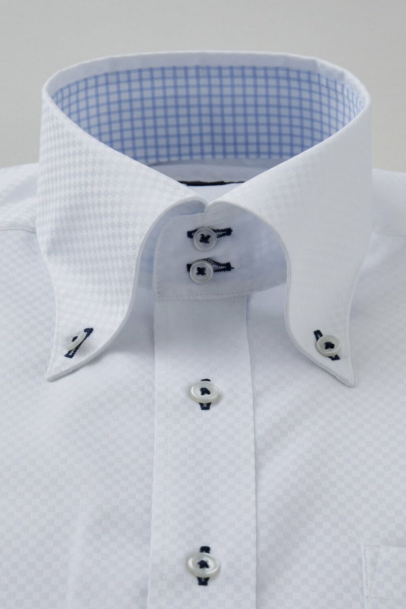 ワイシャツ 8065B-B02B-WHITE-衿1