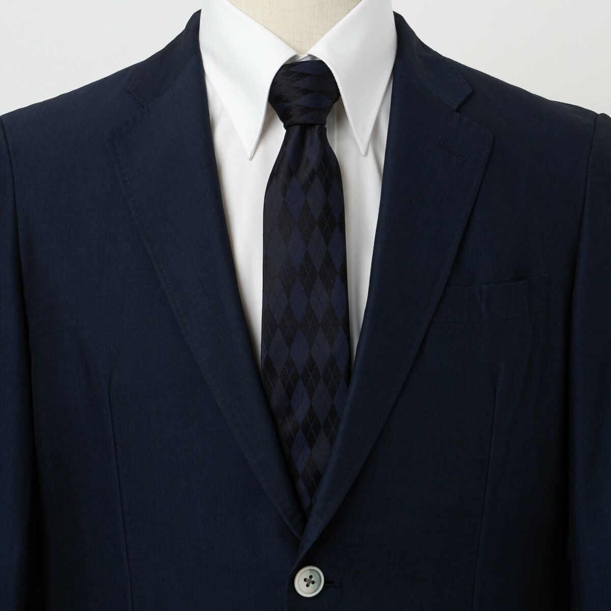 ネクタイ NN-C-020-NAVYBLUE-コーディネート