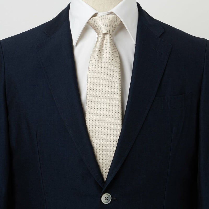 ネクタイ NJ-B02-04-BEIGE-コーディネート