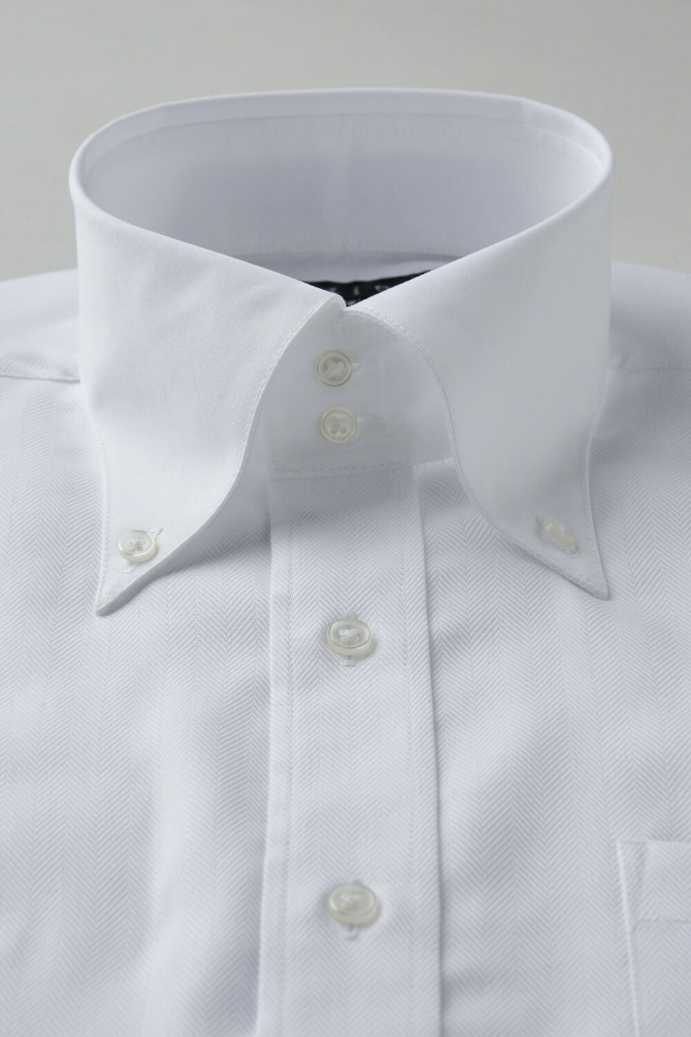 ワイシャツ 8065CL-B02A-WHITE-衿1