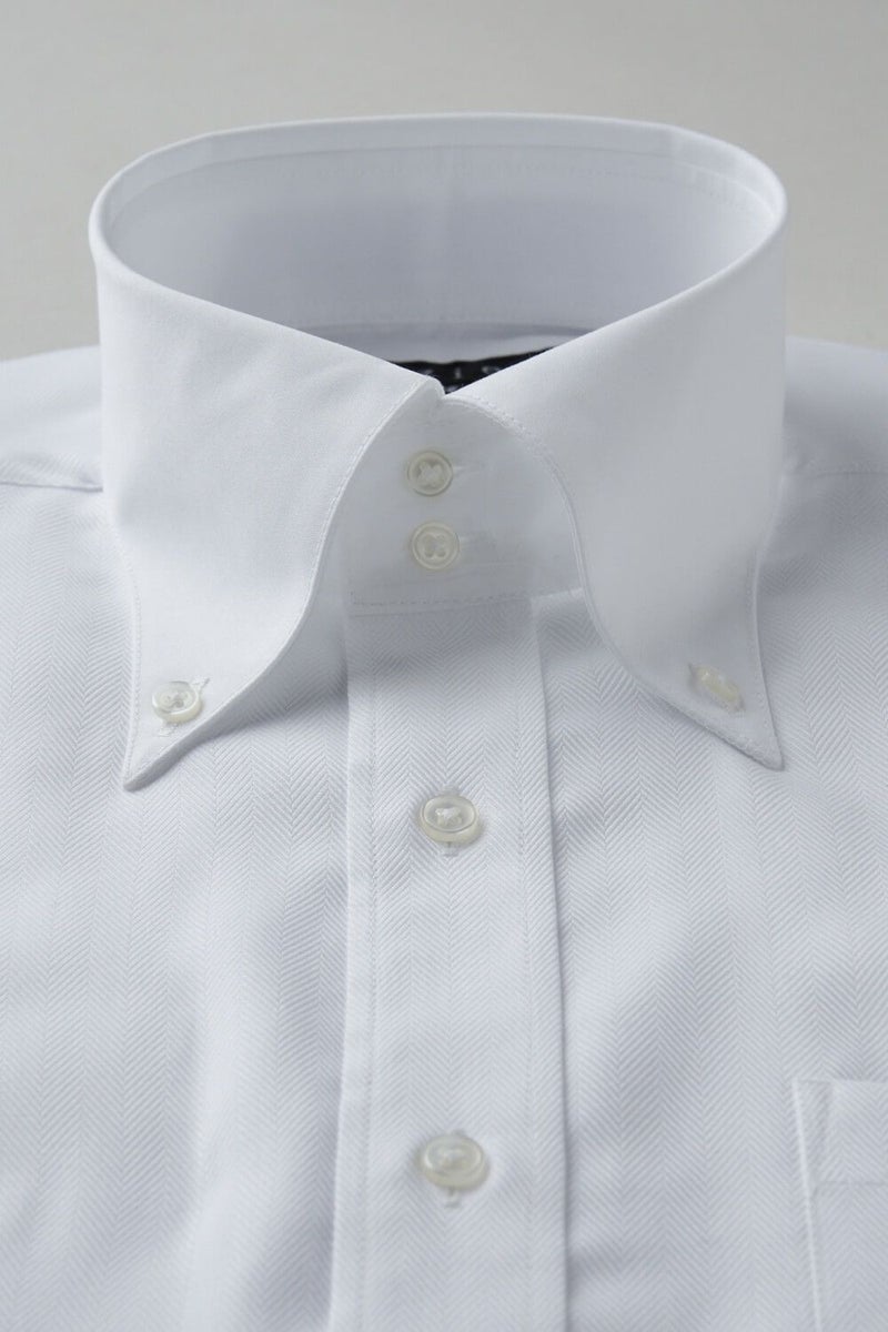 ワイシャツ 8065CL-B02A-WHITE-衿1