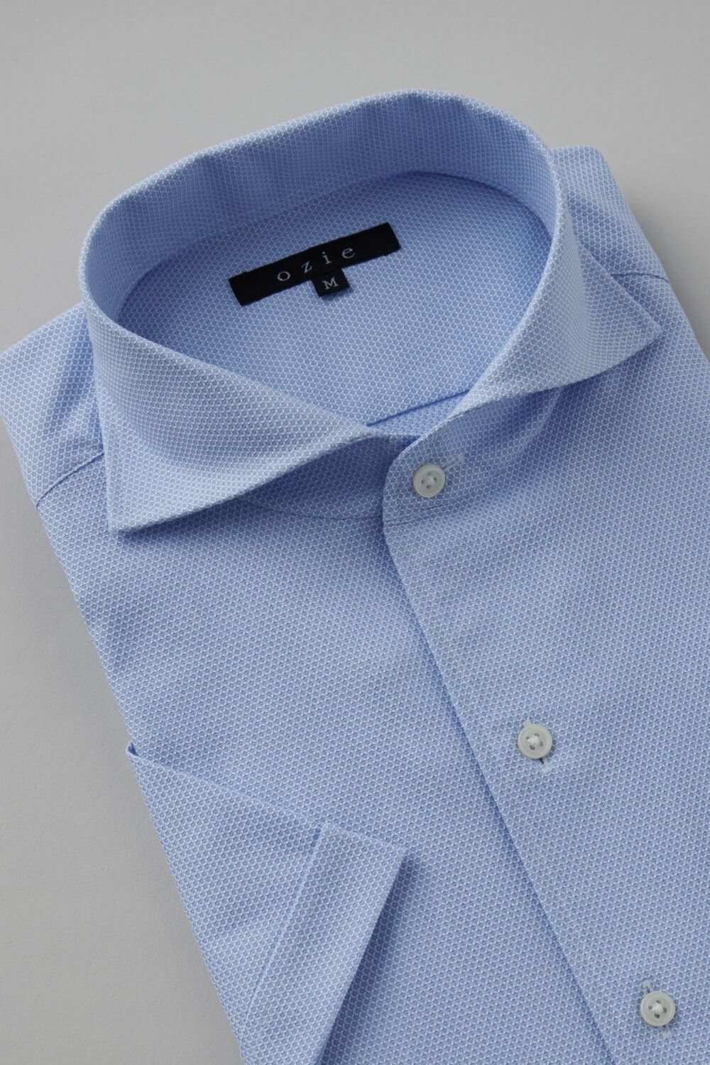 ワイシャツ 8045SS-B04K-SAX-衿3