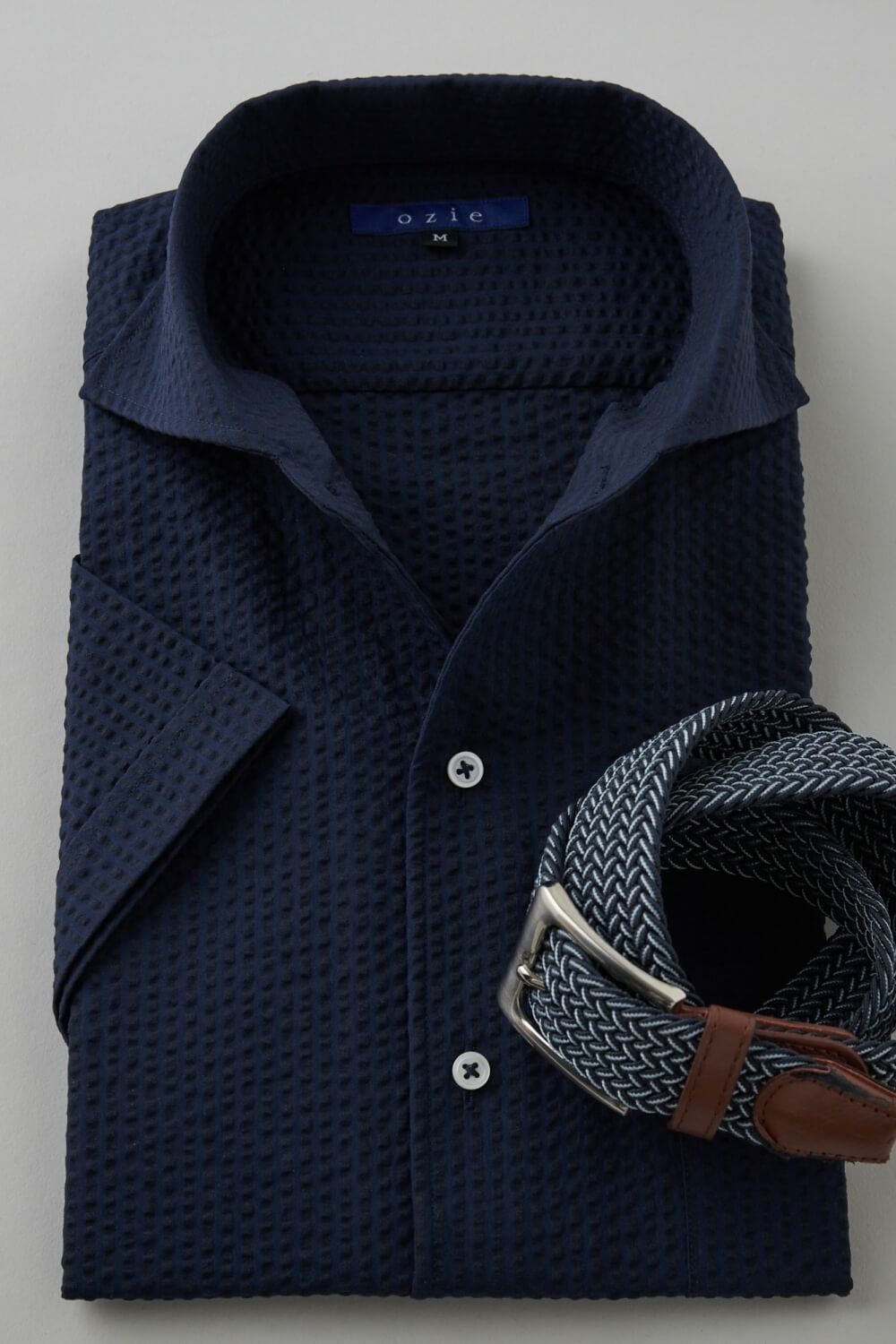 メンズワイシャツ・カッターシャツ 8045SSC-B04B-NAVY