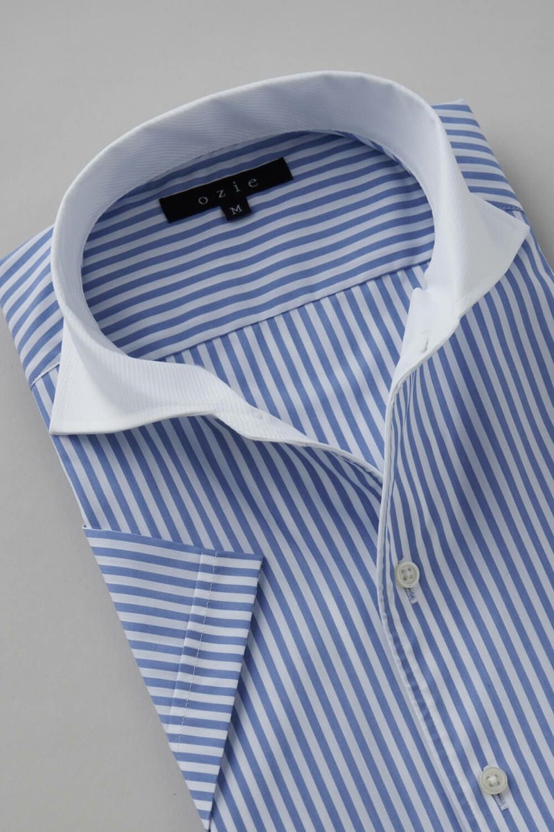 ワイシャツ 8045SSCL-B04B-BLUE-衿1