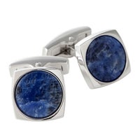 【カフリンクス・カフスボタン】サイモンカーター・イギリス製・LARGO sodalite・スクエア