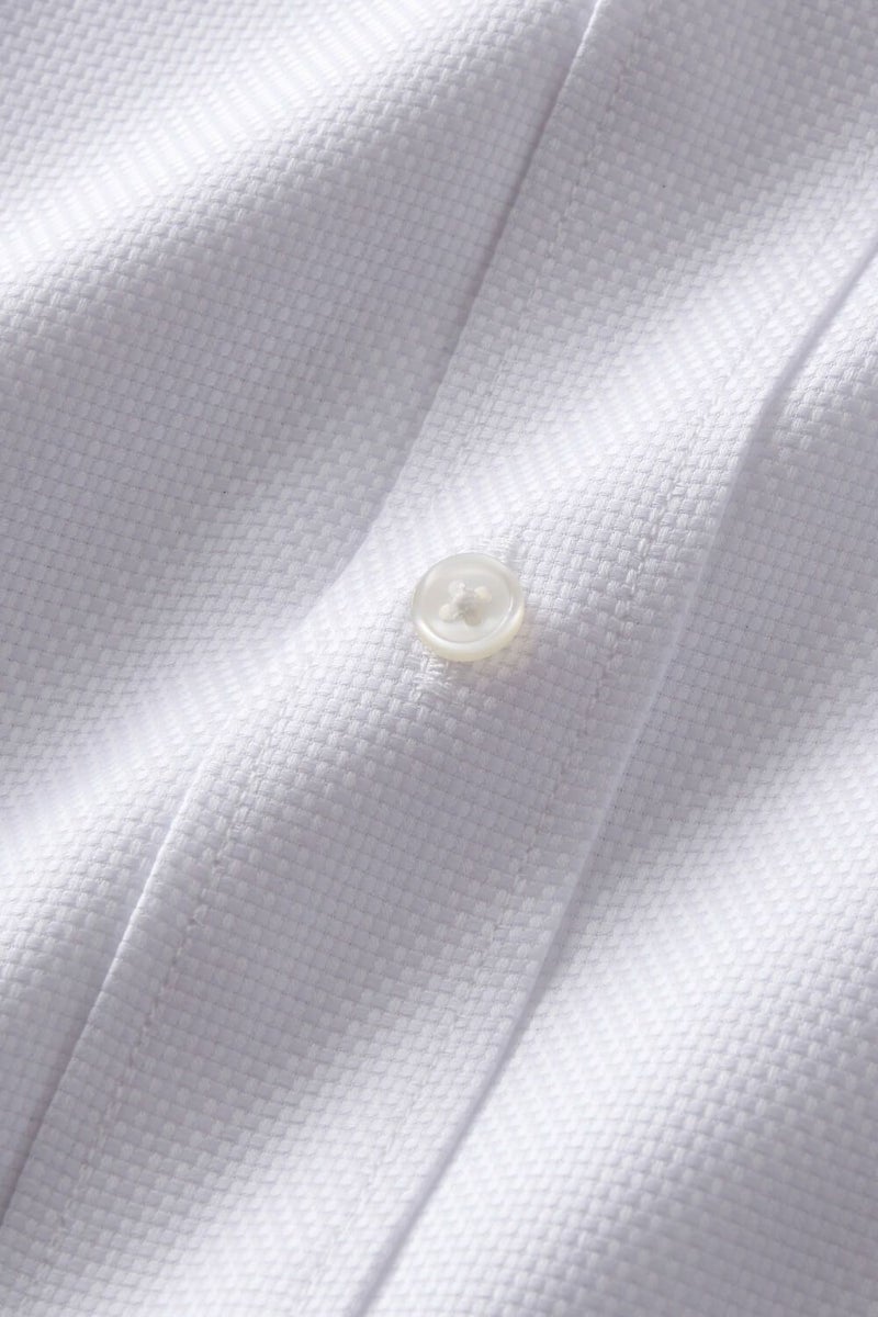 ワイシャツ 8009-B04A-WHITE-生地