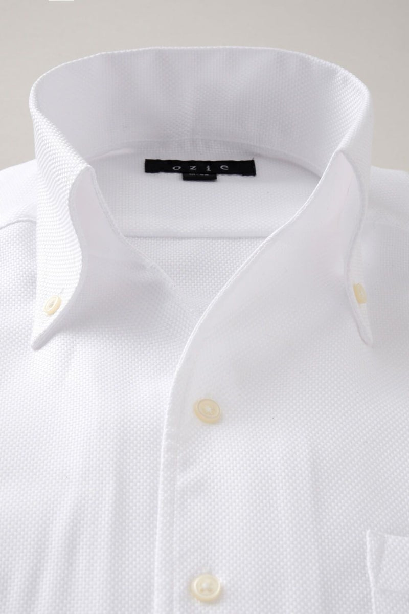 ワイシャツ 8044-B04A-WHITE-衿1