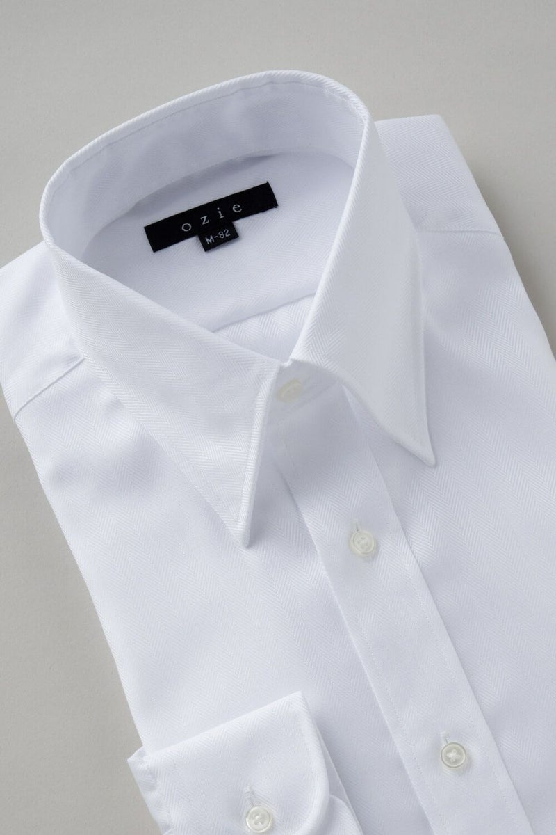ワイシャツ 8076-B04A-WHITE-衿3