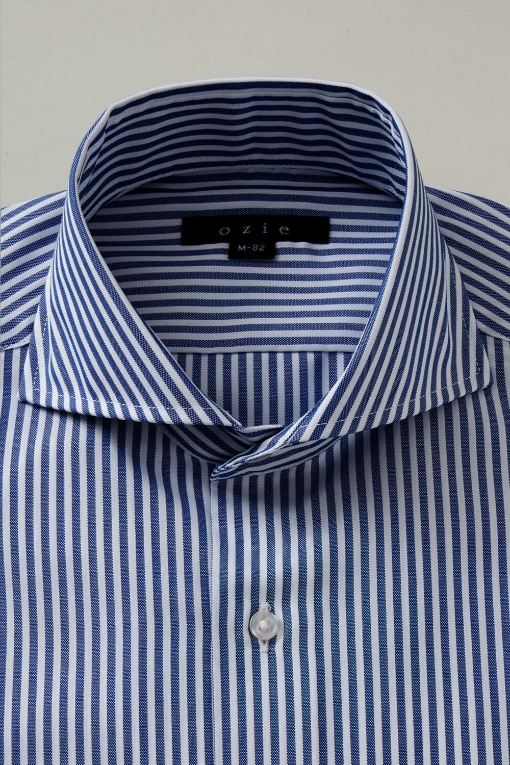 ワイシャツ・ドレスシャツ 8070SD-B06A-NAVY 衿1