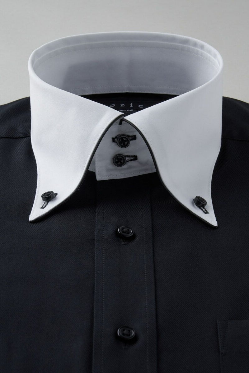 ワイシャツ 8065EPCL-B07B-BK-衿1