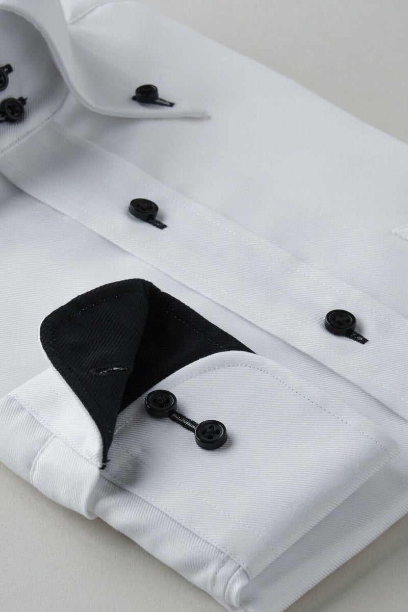 ワイシャツ 8058-B07A-WHITE-カフス