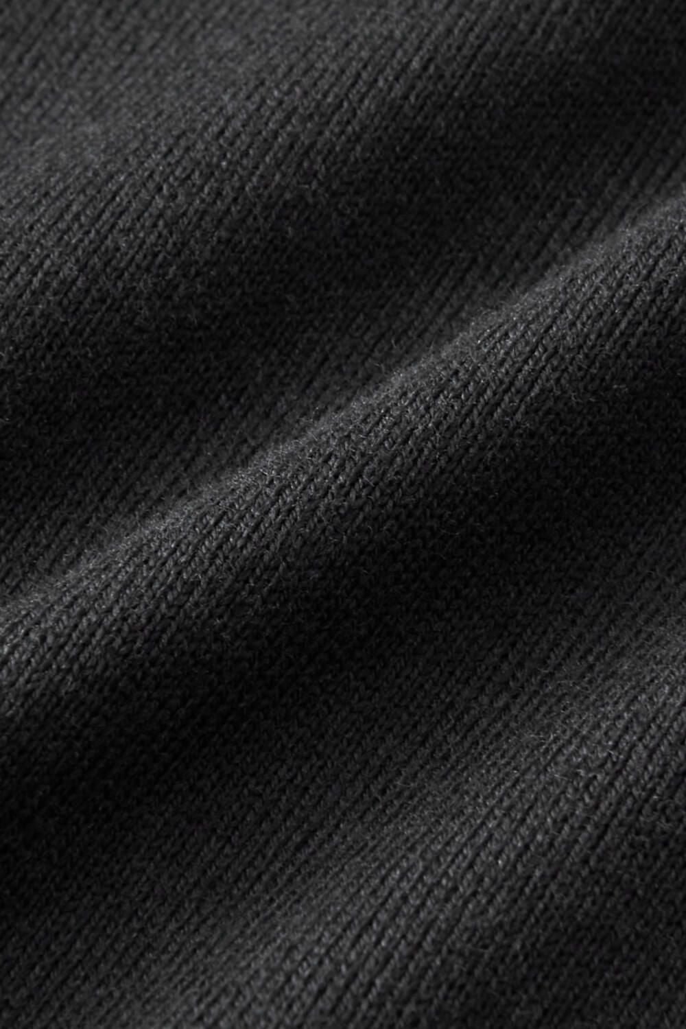 メンズ 七分袖Tシャツ ブラック　生地