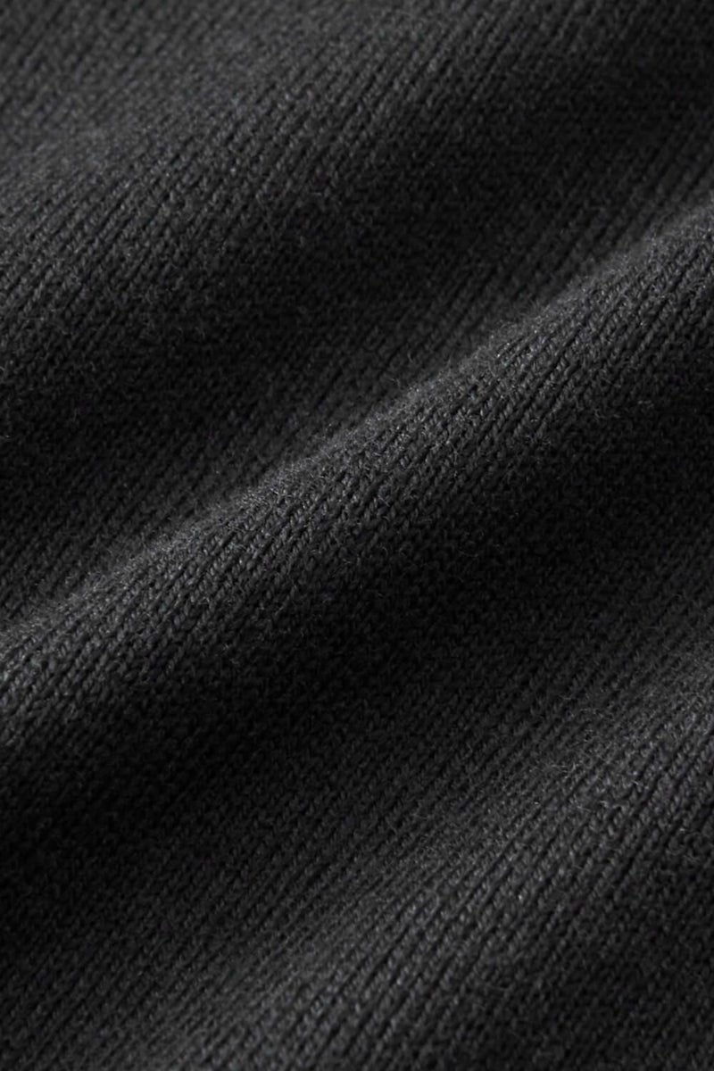 メンズ 七分袖Tシャツ ブラック　生地