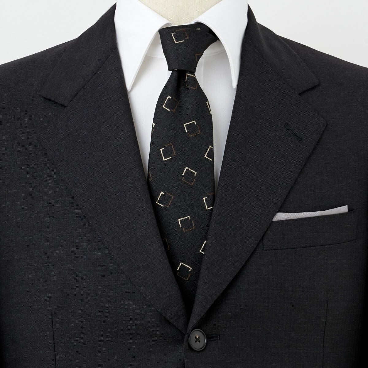 ネクタイ NY-ME-007-BLACK-コーディネート