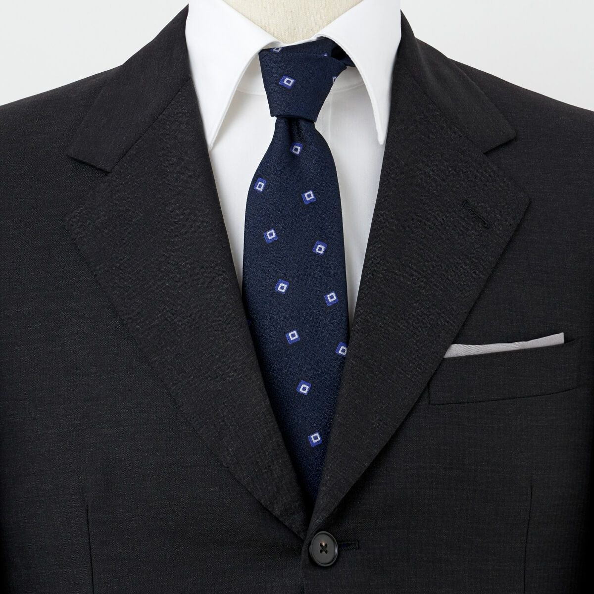 ネクタイ NY-ME-010-NAVYBLUE-コーディネート