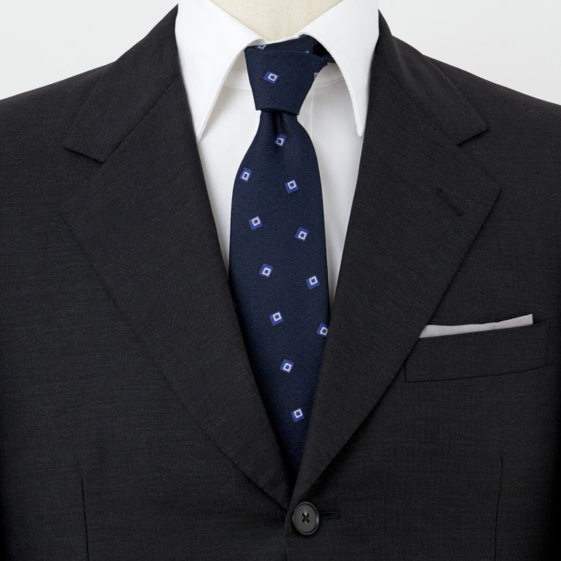 ネクタイ NY-ME-010-NAVYBLUE-コーディネート