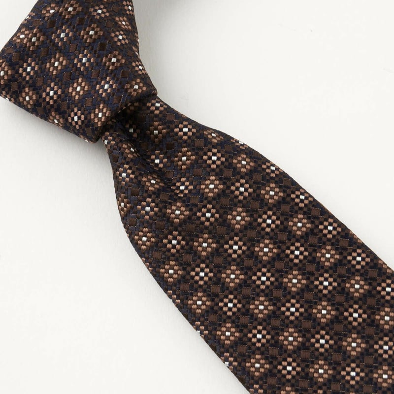 ネクタイ NY-A-011-BROWN-結び
