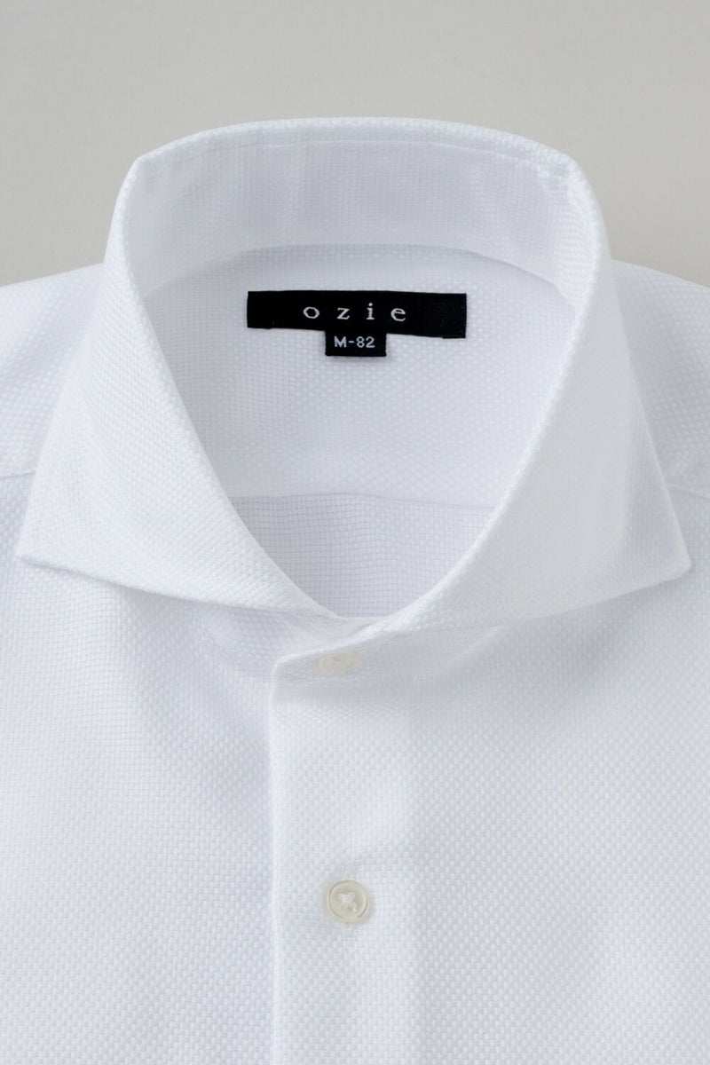 ワイシャツ 8070-B09B-WHITE-衿1