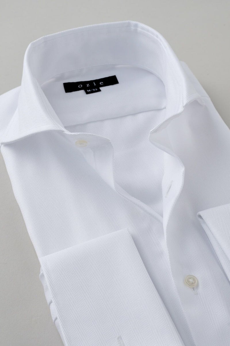 ワイシャツ 8006-B09A-WHITE-衿2