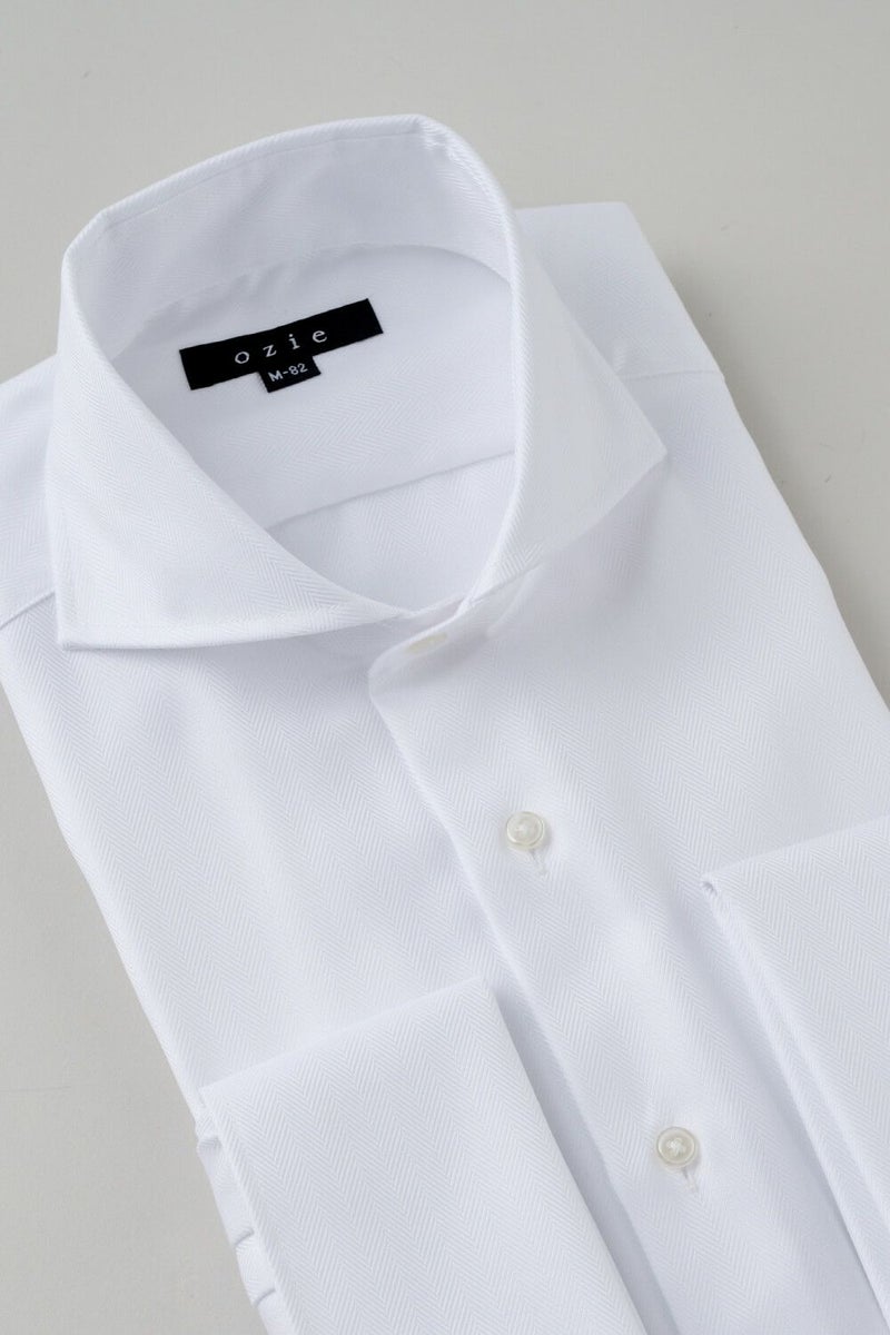ワイシャツ 8006-B09A-WHITE-衿3