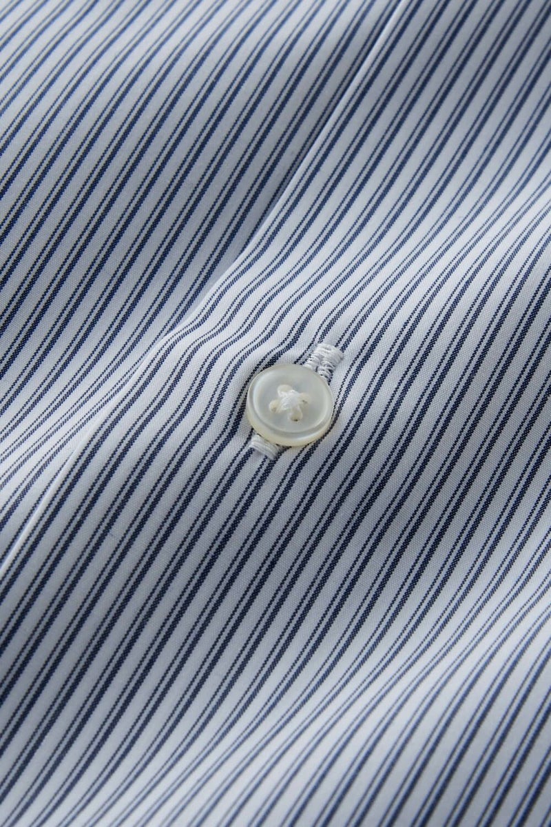 ワイシャツ 8070PCL-B10A-NV-生地