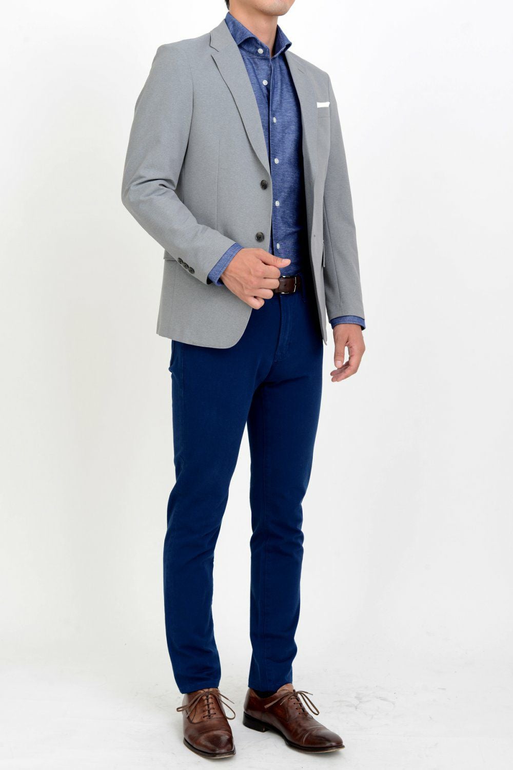 ワイシャツ 8014-B10B-BLUE-コーディネートイメージ2