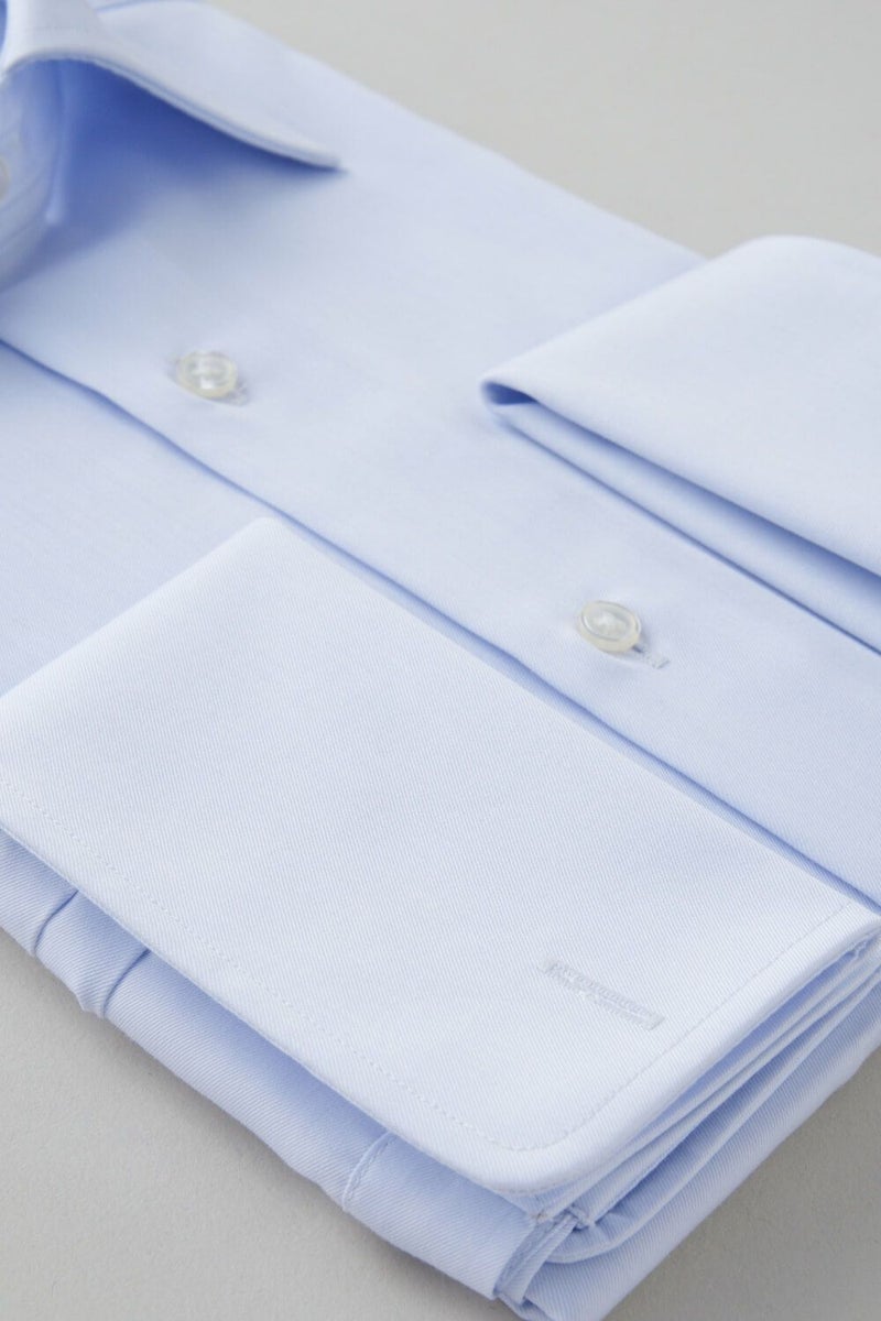 ワイシャツ 8004P-B10B-SAX-カフス