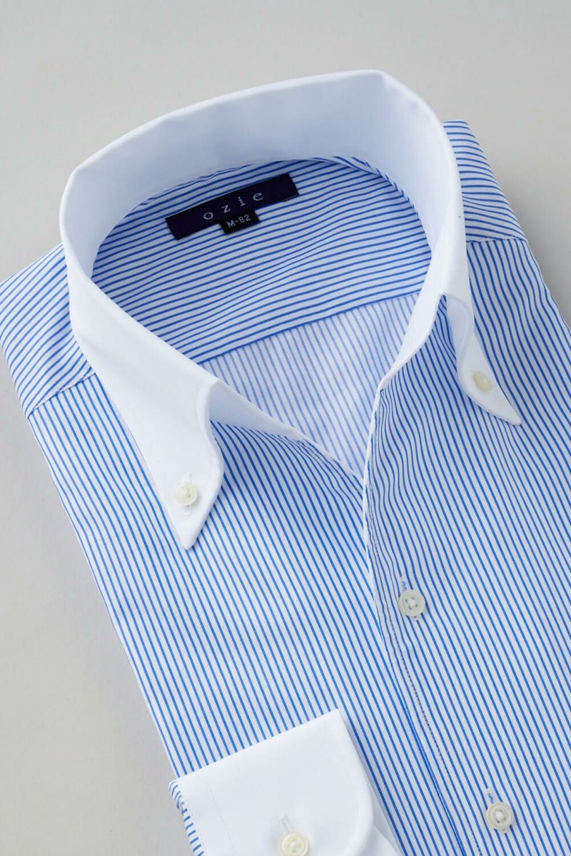 ワイシャツ 8044PCL-B10A-BL-衿2