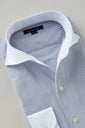 ワイシャツ 8045PCL-B10A-NAVY-衿1